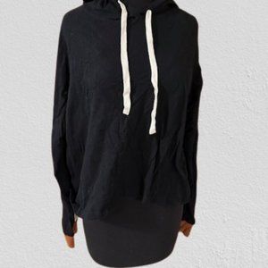 Mono B Black with White Side Stripe Hoodie 4286 NWT Boutique